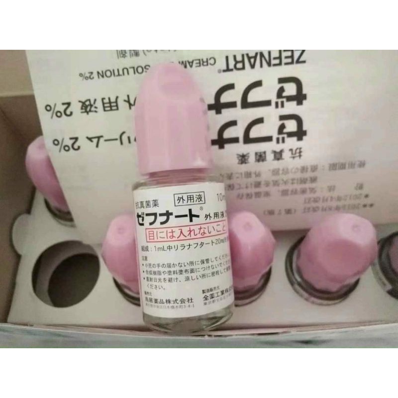 "Date xa" Dung dịch hỗ trợ giảm viêm nấm tay, chân ZEFNART 2% Nhật Bản 10ml