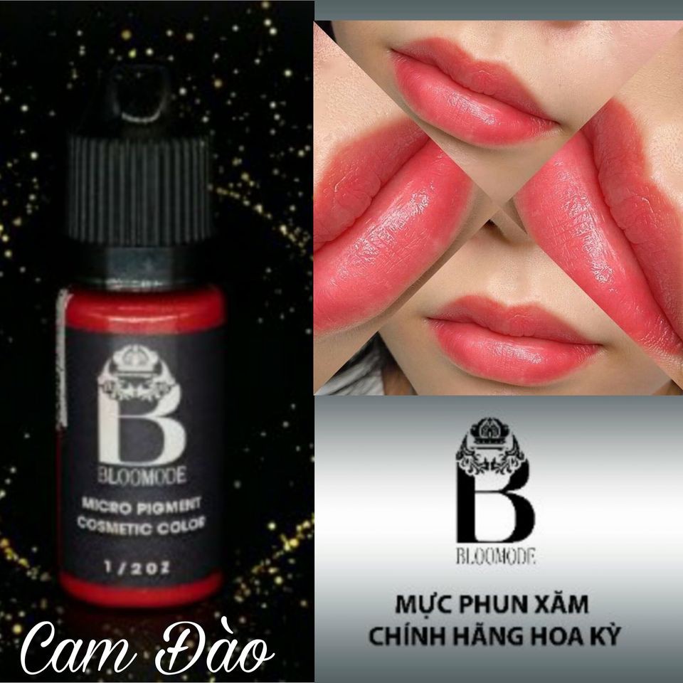 Mực Xăm Bloomode Siêu Bám Màu Cam Đào