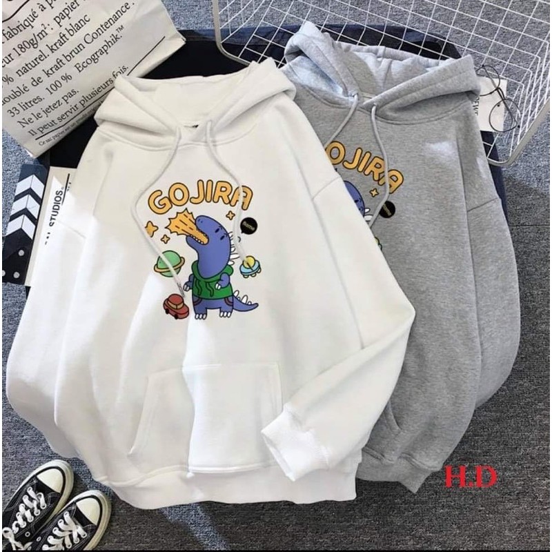 Áo hoodie khủng long GOJIRA chất nỉ ngoại cực đẹp