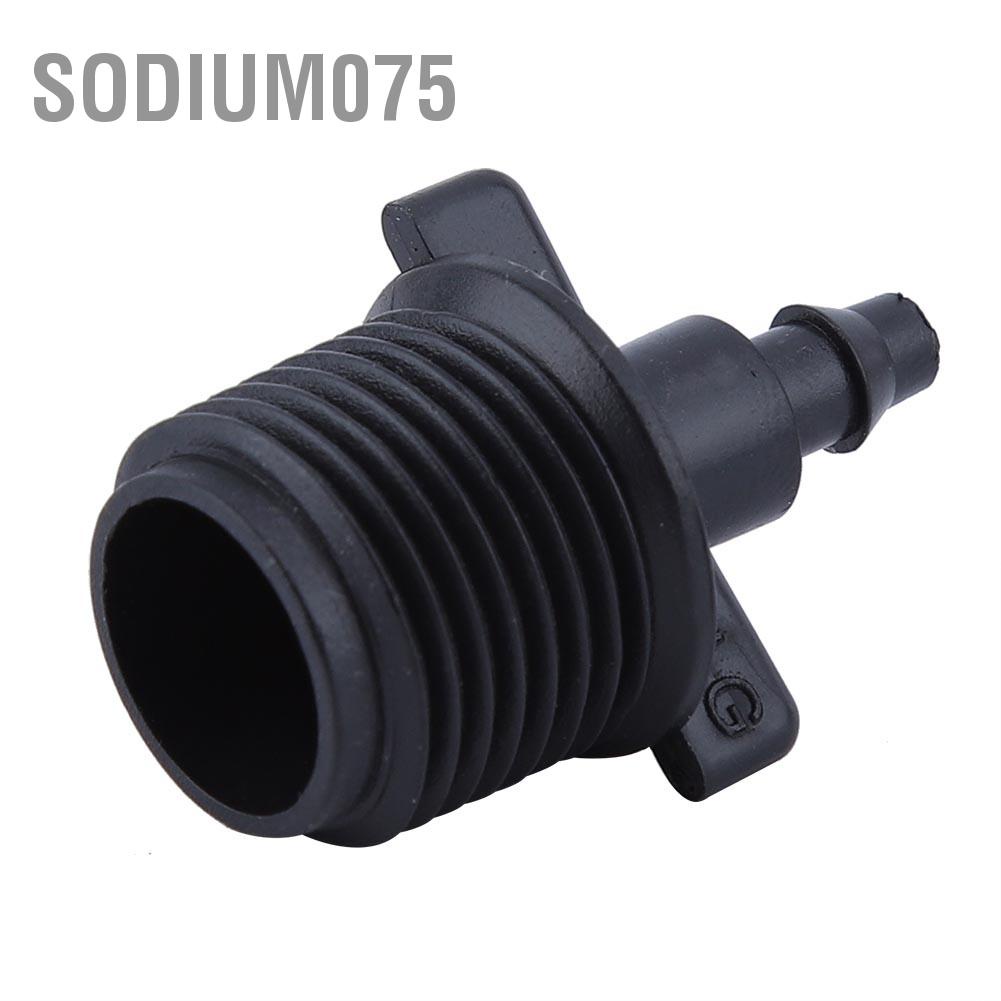 Sodium075 10Pcs 1/2&quot; Barb Tubing Adapter for 4/7mm Drip irrigation Capillary Hose