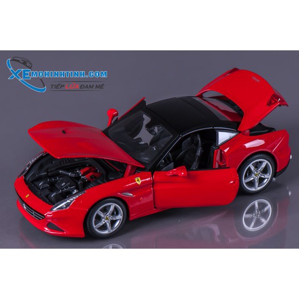 Xe Mô Hình Ferrari California T 1:18 Close Top Bburago (Đỏ)