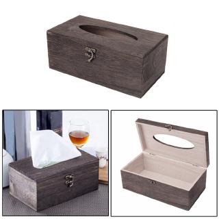 Giá Đỡ Hộp Khăn Giấy Bằng Gỗ Phong Cách Vintage
