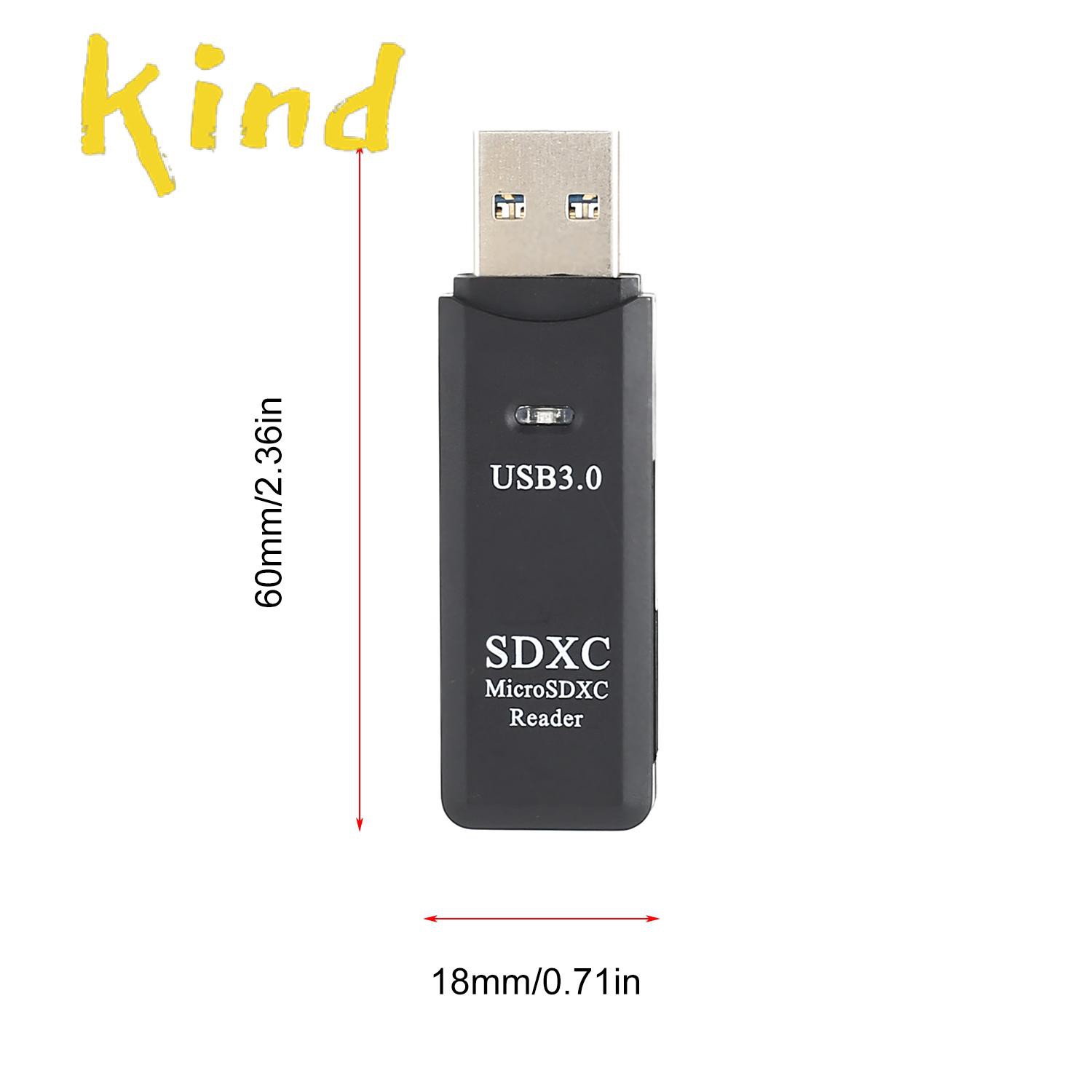 Đầu Đọc Thẻ Nhớ Micro Sd + Sdxc 2 Trong 1 Usb 3.0 | BigBuy360 - bigbuy360.vn