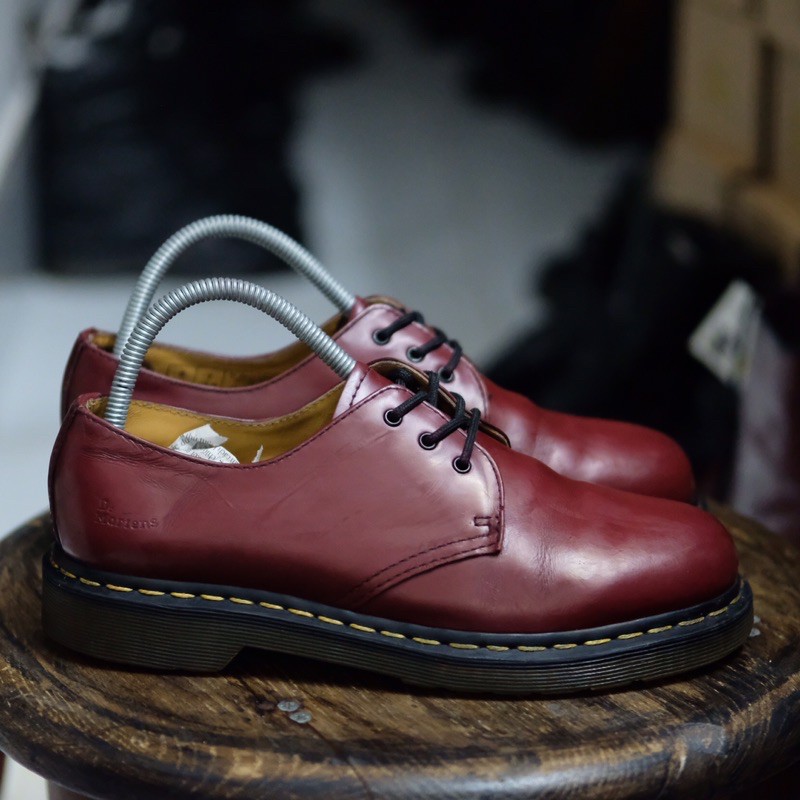 Giày Dr martens 1461 Cherry Red - Size 39 - Chính hãng đã qua sử dụng