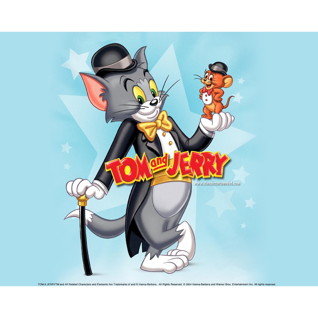 tranh đính đá 5D tranh Tom and jerry bộ phim hoạt hình của tuổi thơ