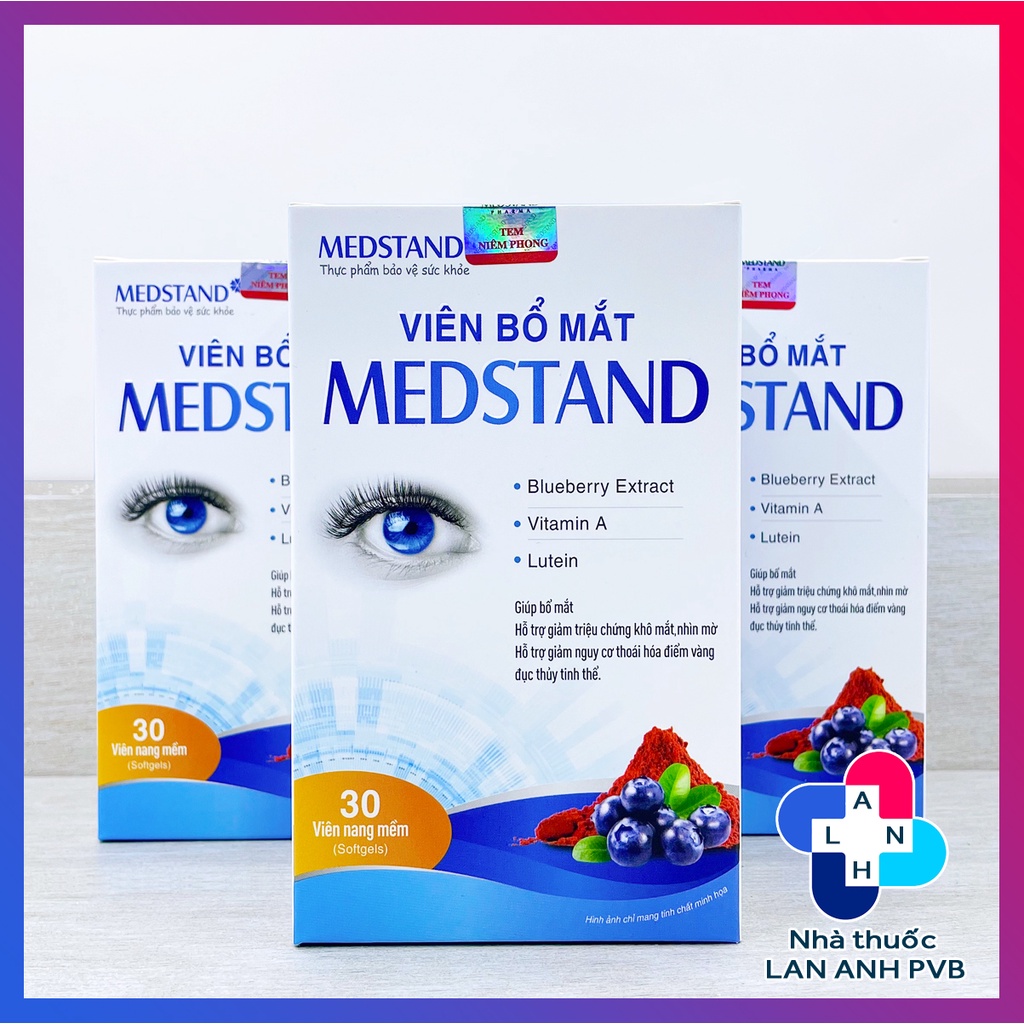 Viên bổ mắt MEDSTAND - Hỗ trợ giảm khô mắt, mờ mắt, đục thủy tinh thể.