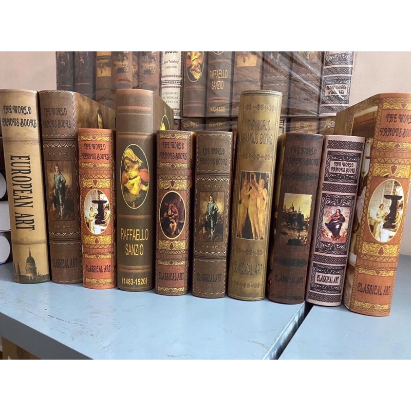 Sách giả trang trí - mô hình sách trang trí phong cách retro