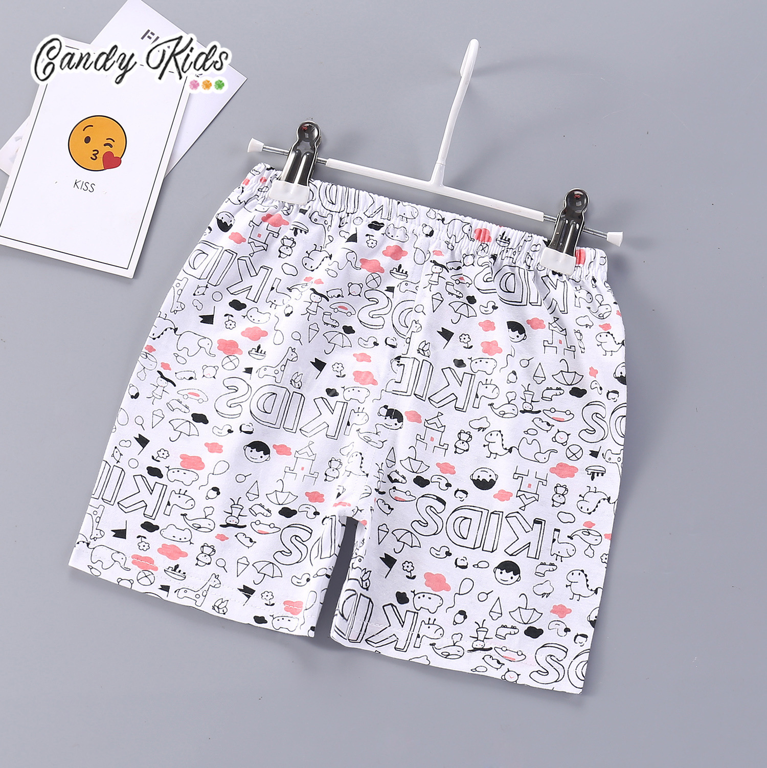 Quần Short Cotton In Họa Tiết Hoạt Hình Xinh Xắn Dành Cho Bé 1-7 Tuổi