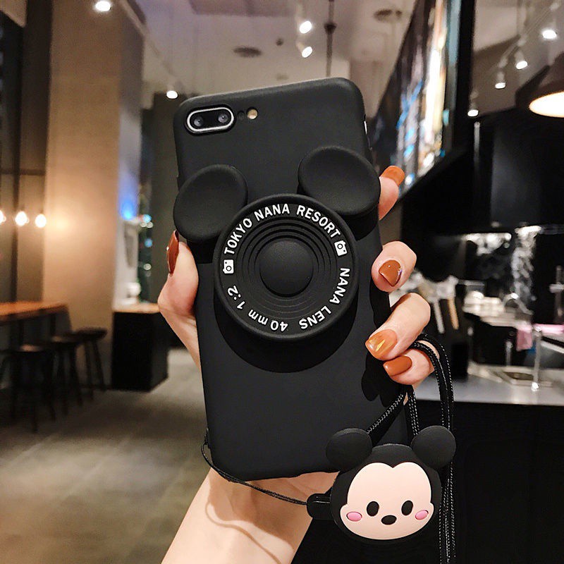 Mobile Phone Case With Mirror Suitable For IPhone 11 12 12promax Cute Cartoon 6 6s 7 8 Plus X Xs 11 Pro Max ProMax Glass