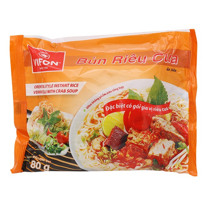 Thùng 30 gói Bún riêu cua Vifon 80g