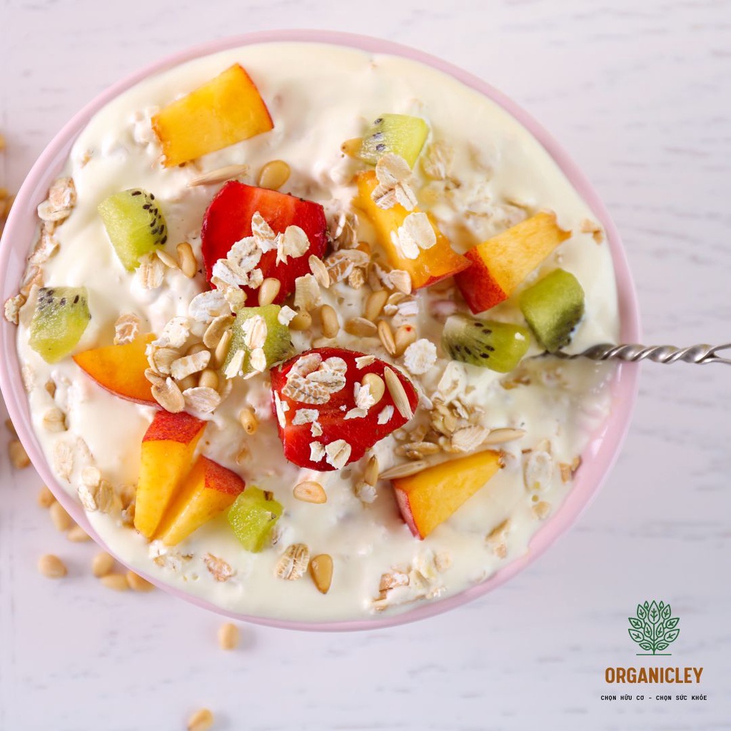 Yến Mạch Nguyên Cám Hữu Cơ Cán Dày Sottolestelle Organic Large Whole Oat Flakes 500g - Yến Mạch Giảm Cân Ăn Liền, Cho Bé