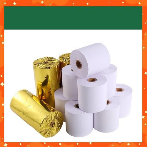 Combo 32 cuộn giấy in hóa đơn K58 cuộn to, cuộn giấy in bill khổ 58mm, giấy in nhiệt cho máy in mini