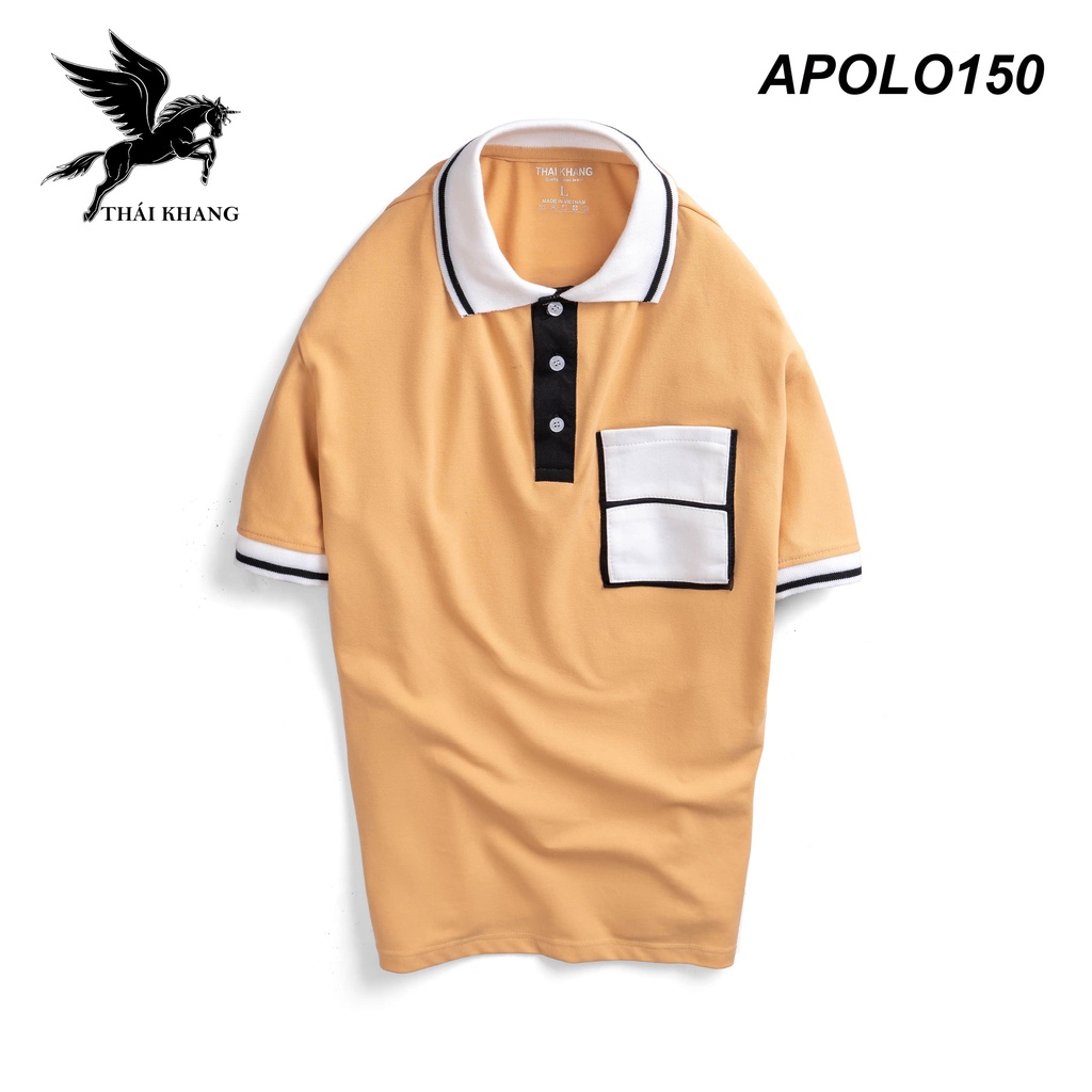 Áo thun polo nam THÁI KHANG vải cá sấu nhập khẩu mịn mát APOLO15