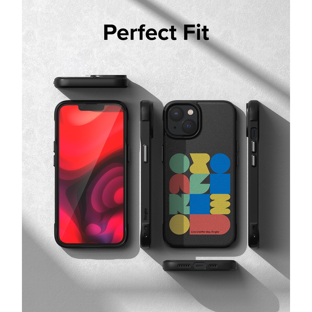 Ốp điện thoại RINGKE có nhẫn đỡ cao cấp mạnh mẽ cho iPhone 14 Plus 14 Onyx Design