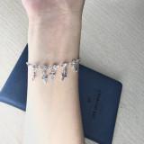 Vòng tay bạc nam nữ lắc tay đôi đẹp unisex chữ thập thời trang hàn quốc Minzu | BigBuy360 - bigbuy360.vn