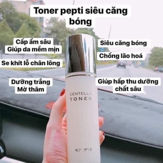 Nước hoa hồng Toner Centela Peptit Siêu phẩm Căng bóng da 180ml