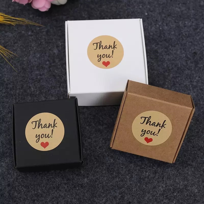 Tem dán túi bánh, hộp quà Thank You (12 tem/tờ)