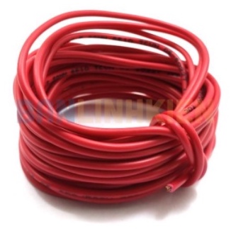 Dây Điện Đơn 0.5mm2⚡Siêu Rẻ⚡Lõi Nhiều Sợi Đồng Mềm Màu Đỏ - Đen💦Dây Điện Gắn Trợ Sáng Xe Máy, Xe Đạp Điện