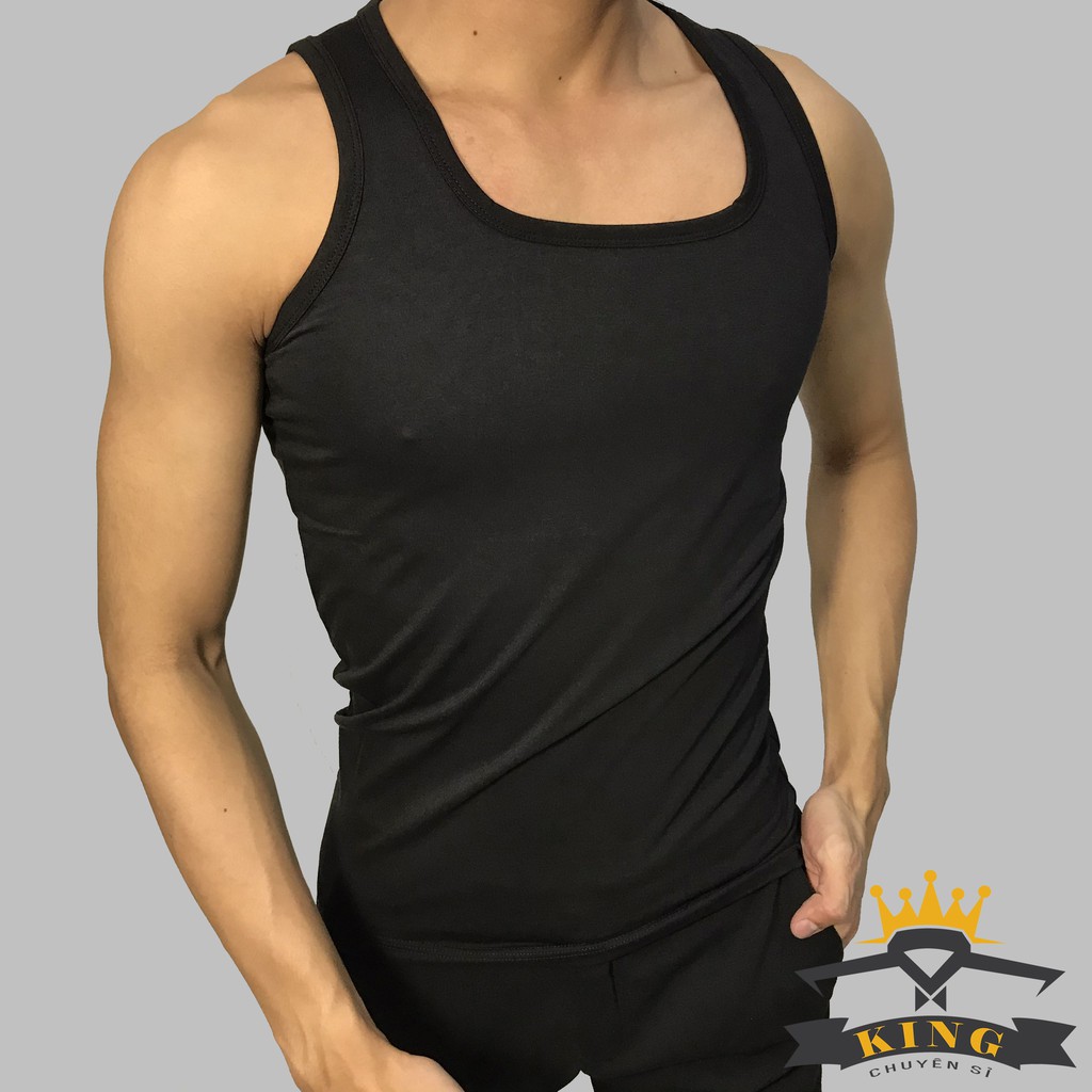 Áo Ba Lỗ Nam KING Dáng Body Thể Thao, Vải Cotton ( U07 ) | BigBuy360 - bigbuy360.vn