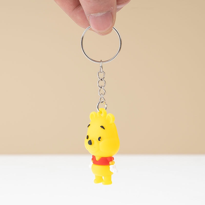 Móc Khóa Búp Bê Hoạt Hình Ba Chiều Bằng Nhựa Mềm