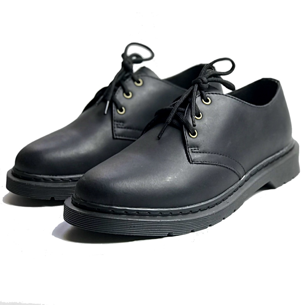 Giày tây nam Derby Dr Martens 1461 MAD Shoes wax Crazy Horse full Black da bò cao cấp giá rẻ nhất tại hà nội