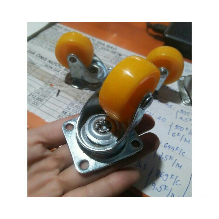 【Bánh Xe Đẩy】HÀNG MỚI, BÁNH XE NHỰA, CASTER WHEEL.