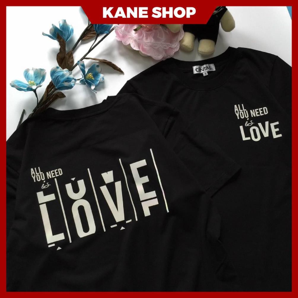 Áo phông nam lỡ tay form rộng in chữ LOVE, chất liệu cotton cao cấp KANE SHOP  ྇