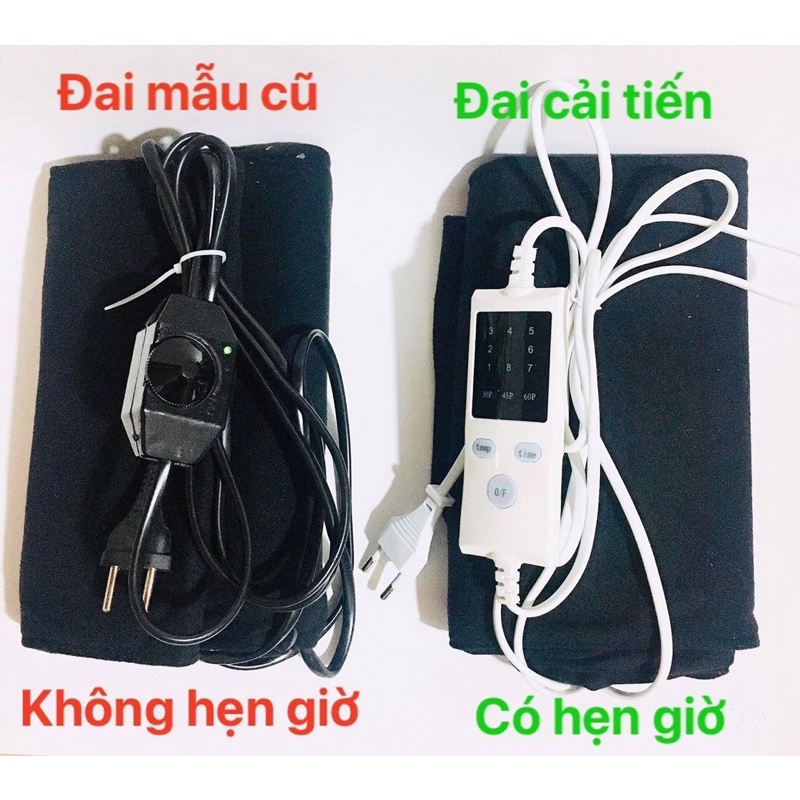 Đai quấn nóng ủ nóng điện Heating Pad giảm eo, giảm mỡ bụng mỡ đùi, có số chỉnh nhiệt. Hàng cty bảo hành 3 tháng
