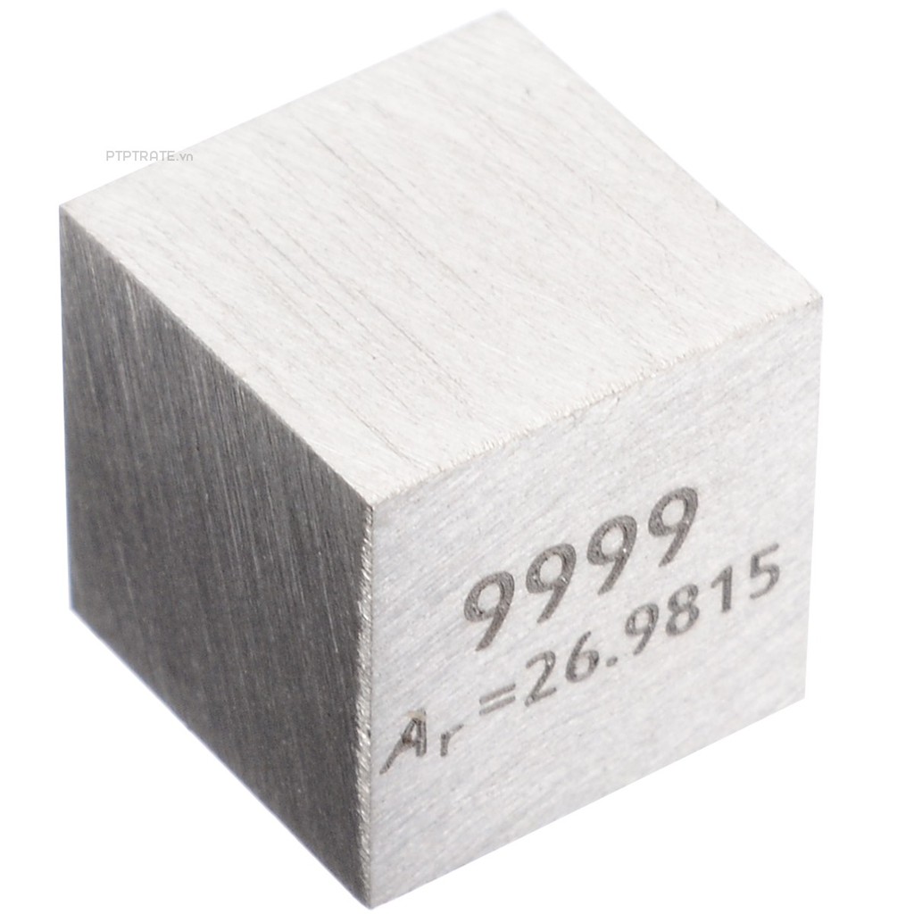 PTPTRATE ★1pc New 99.99% High Purity Aluminum Al 10mm Cube Carved Element Periodic Table