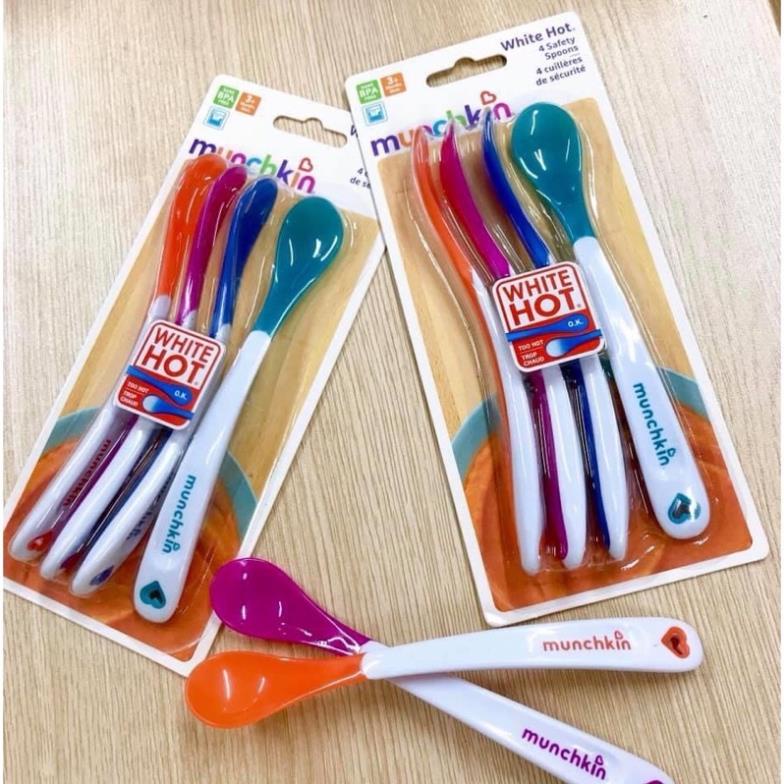 Muỗng silicon mềm báo nóng Munchkin
