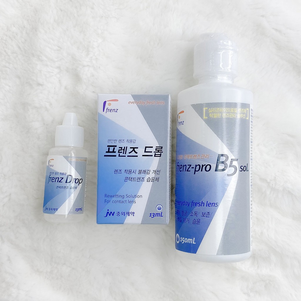 [Mã FMCGMALL -8% đơn 250K] Nước ngâm lens Hàn Quốc VIVIMOON frenz-pro B5 150ml