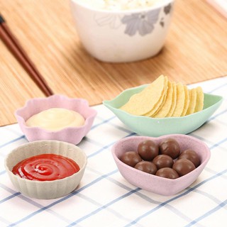 Đĩa Đựng Nước Chấm Hình Chiếc Lá Bằng Chất Liệu Lúa Mạch