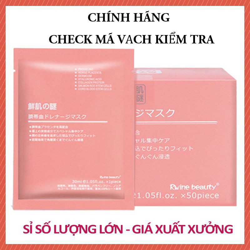 Mặt Nạ Nhau Thai Cừu ,Mặt Nạ Tế Bào Gốc - Mask Cuống Rốn Nhật Bản Rwine Beauty