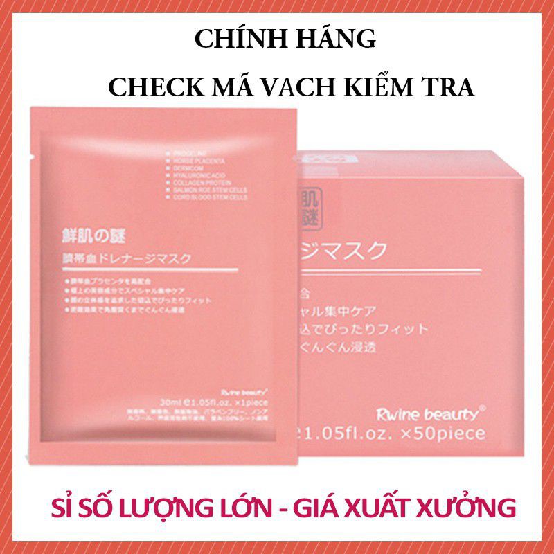 [Hàng Chuẩn]Mặt Nạ Nhau Thai Cừu ,Mặt Nạ Tế Bào Gốc - Mask Cuống Rốn Nhật Bản Rwine Beauty