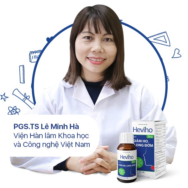 Siro Heviho - Hỗ trợ giảm ho, đau rát họng, long đờm (Chai 100ml)