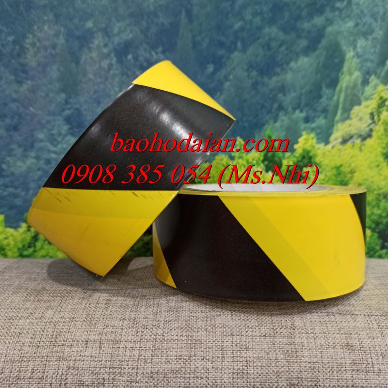 Cuộn băng keo dán nền, băng keo dán phân luồng lối đi (4.8cmx33m)