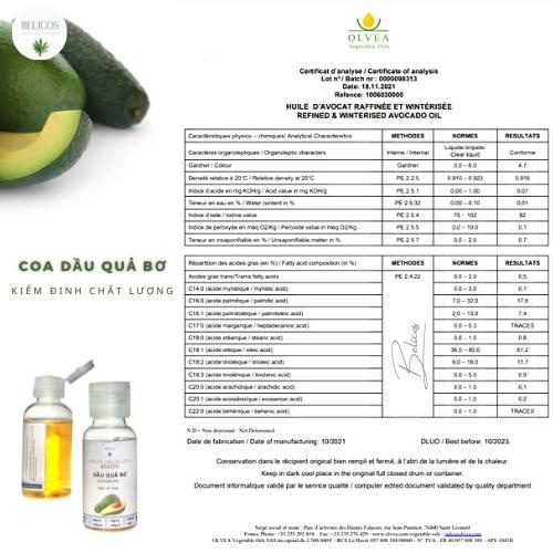 Dầu Quả Bơ nguyên chất - Dầu nền mỹ phẩm thiên nhiên, làm mềm da
