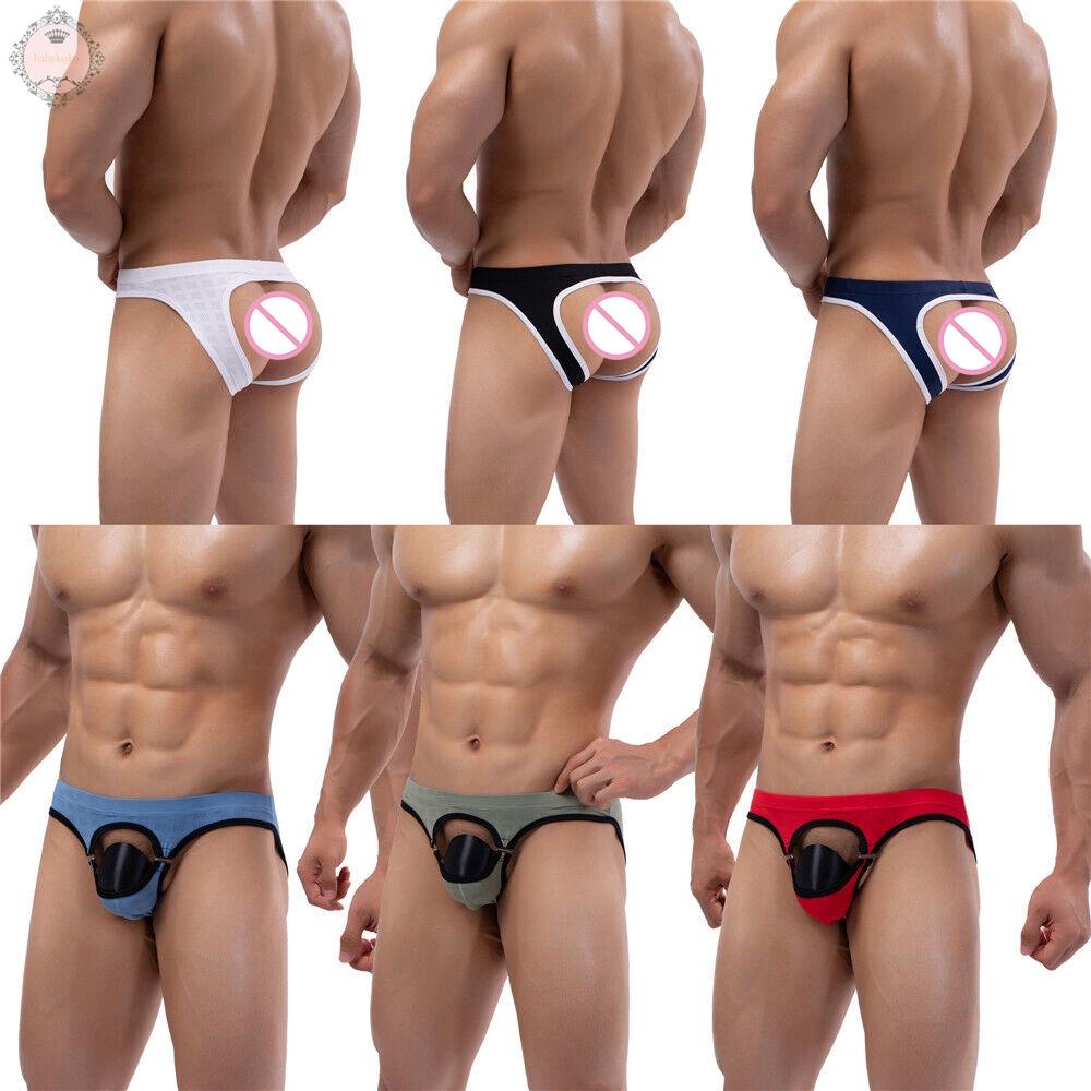 Men Underwear Open Front Hole Panties Seamless Underpants Best Popular