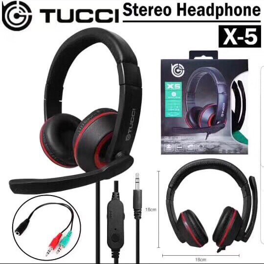 [FREESHIP-150K] TAI NGHE TUCCI A2 - - X5 - X6 CHỤP TAI CÓ MIC