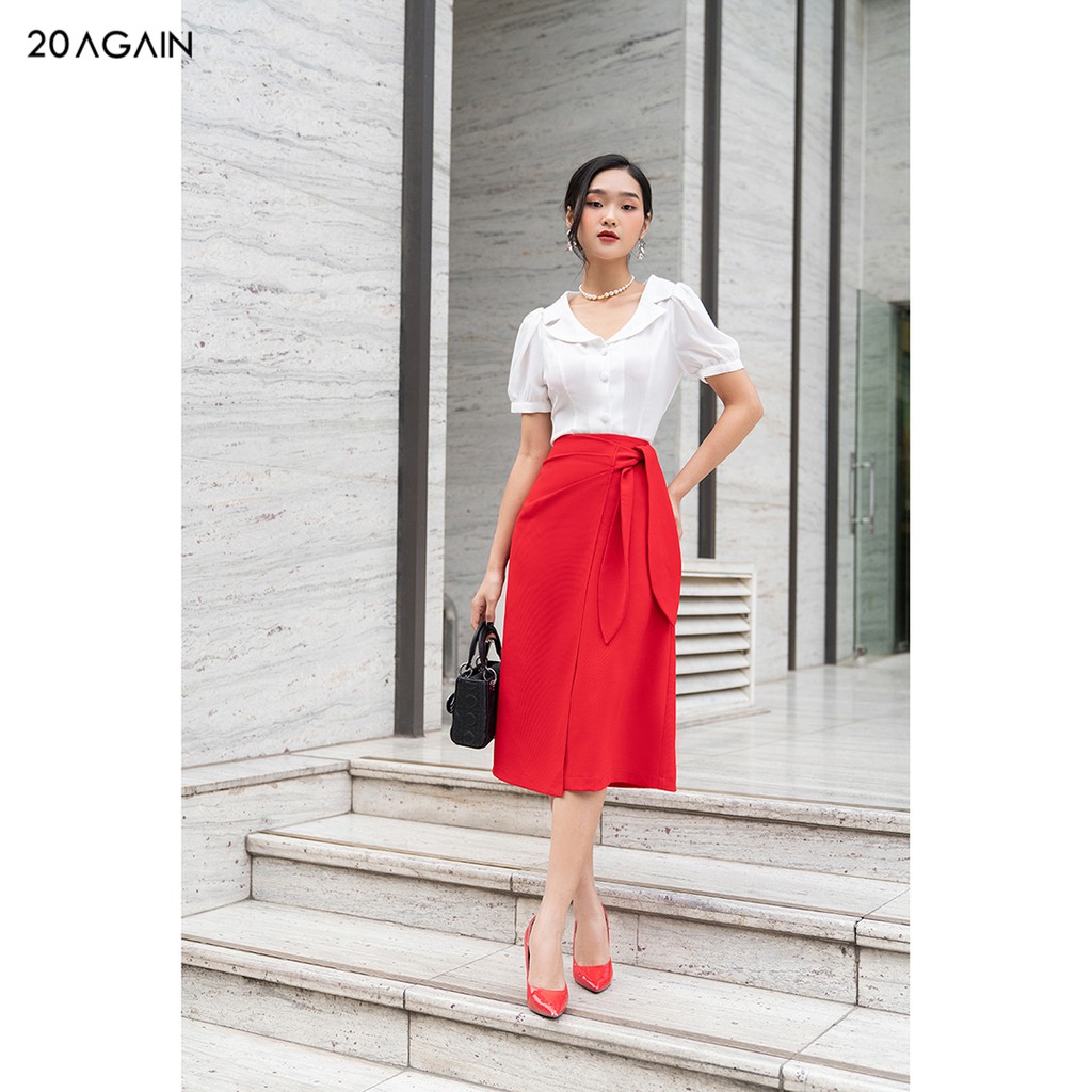 Áo sơ mi nữ công sở 92WEAR đủ màu, đủ size, ngắn tay vạt tròn ASA1041