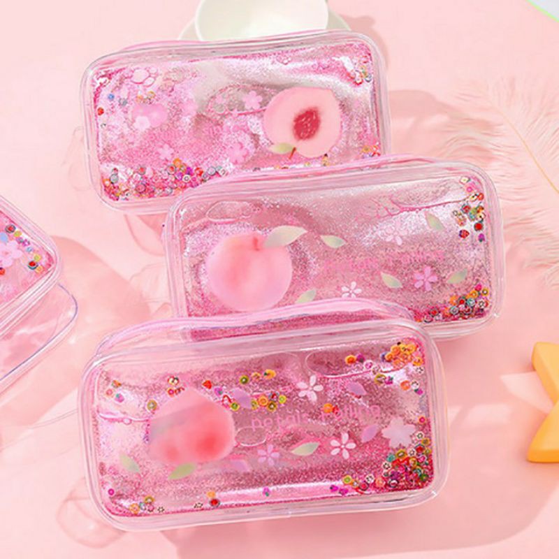 Bóp viết nước trong suốt nhũ kim tuyến