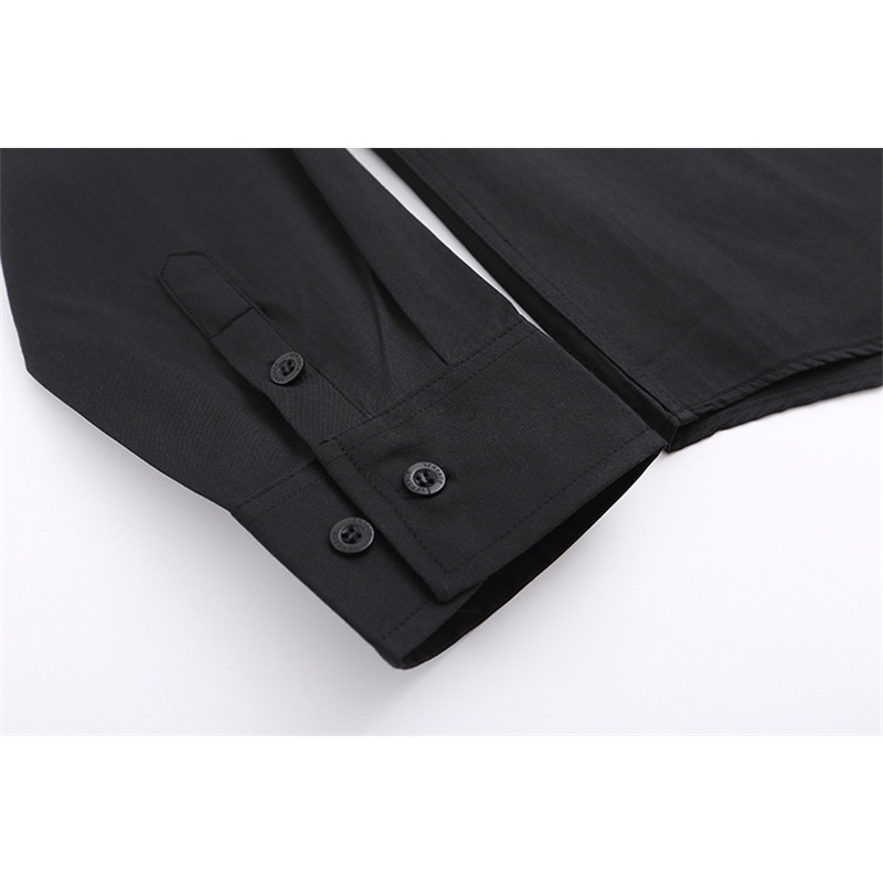 Áo Sơ Mi Tay Dài Thêu Chữ VERSACE Màu Trơn Thời Trang Chất Lượng Cao Cho Nam