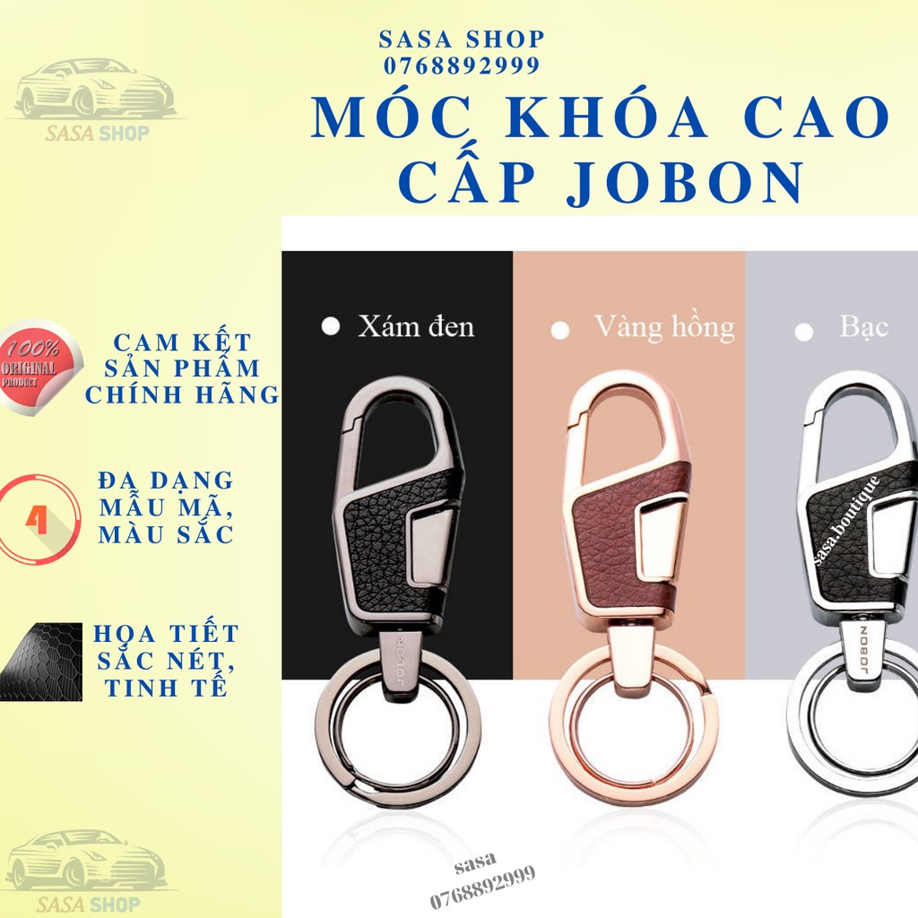 Móc khóa da Jobon cao cấp ZB 6611