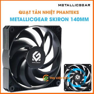 Quạt tản nhiệt case máy tính chính hãng PHANTEKS Metallic Gear Skiron Black 140mm 1500RPM - Quạt fan case 14cm