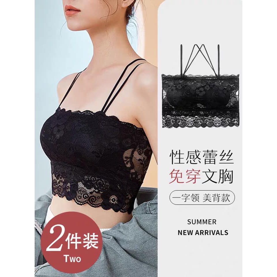 Bra ren 2 dây chéo lưng mã 350