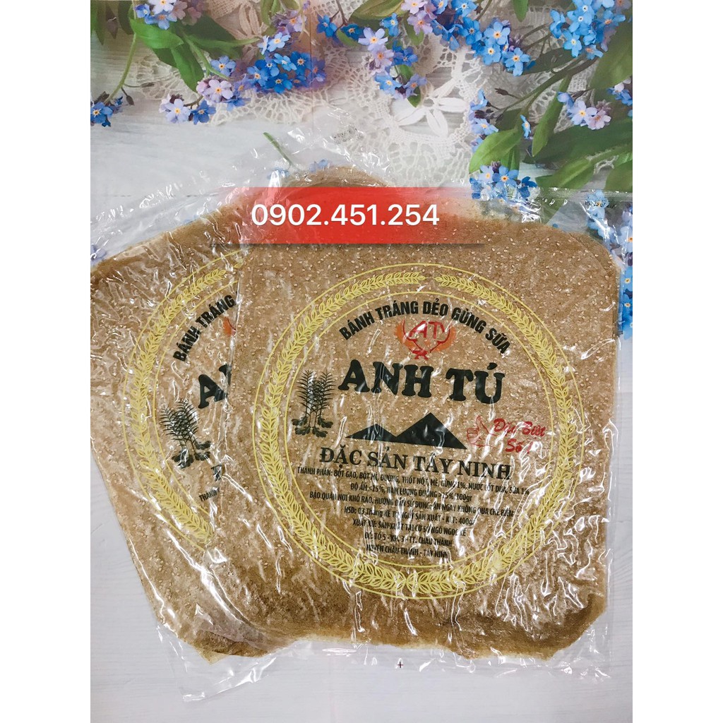 SỈ 10 XẤP BÁNH TRÁNG DẺO GỪNG TÂY NINH 400G/XẤP