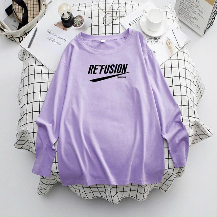 Áo Thun Tay Dài Refusion, form rộng, phù hơp cho nam nữ ATD21 - Áo Phông dài tay form rộng unisex Ulzzang | BigBuy360 - bigbuy360.vn