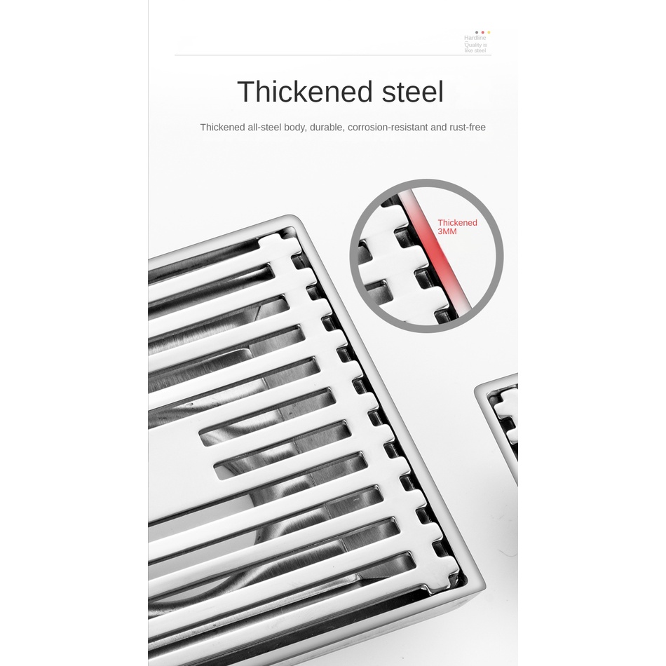 Thoát sàn phòng tắm 15x15cm cao cấp Xinkunlong，Thoát sàn chống mùi Inox SUS304 Thích hợp cho 70/90/110 đường ống Thoát Nước Nhanh