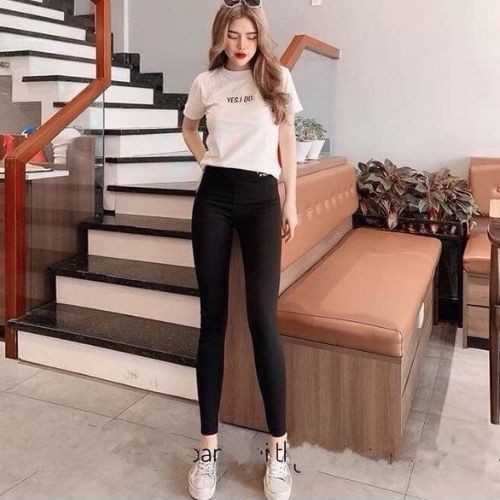 Quần Tregging Nữ F-E-N-D-Y FRRESHIP Quần Legging Tregging Nữ Cạp Cao Vải Cao Cấp Thun Ôm Dày Dặn