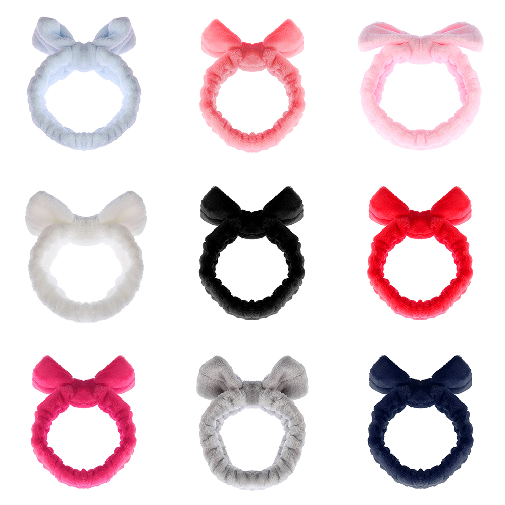 Băng Đô Nơ Màu Trơn Thời Trang Cho Nữ